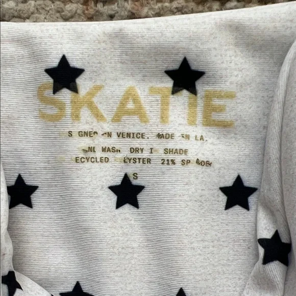 Skatie White Star One Piece Swimsuit - Picture 2 of 2